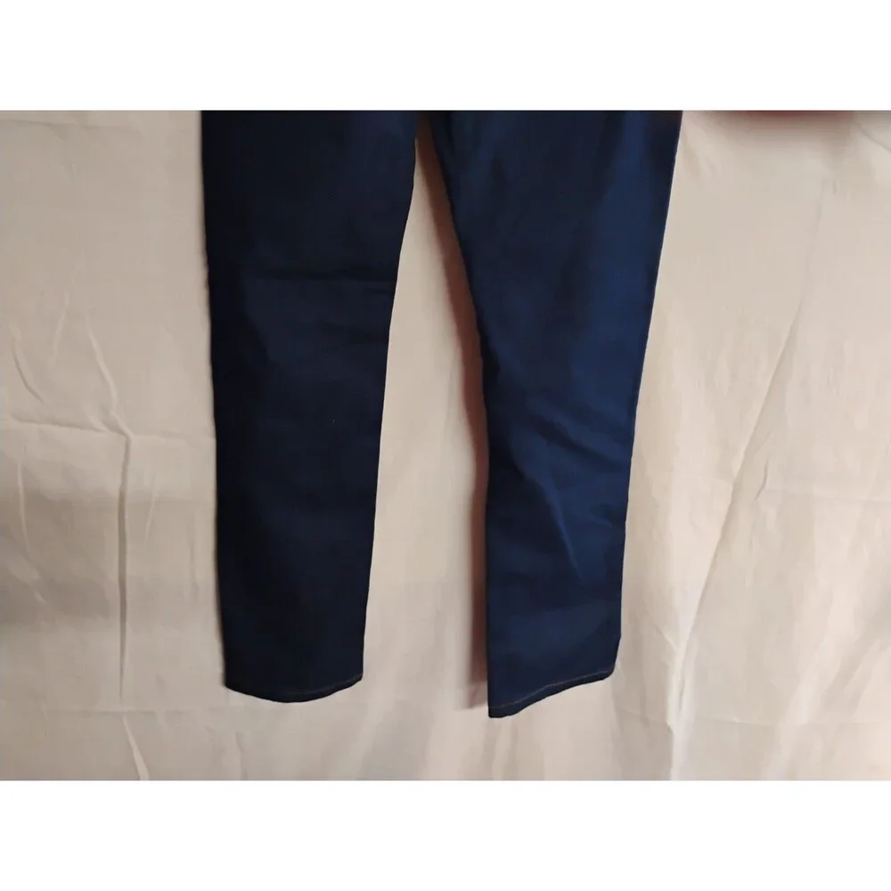 Wonder Nation Size 14 Girls Adjustable Dark Blue Denim Jeans Straight Leg